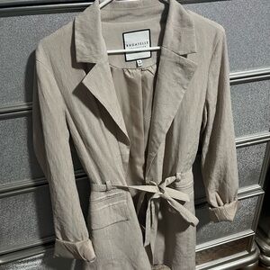 Bagatelle Tan Blazer with Timeless Design